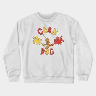 angry corndog Crewneck Sweatshirt